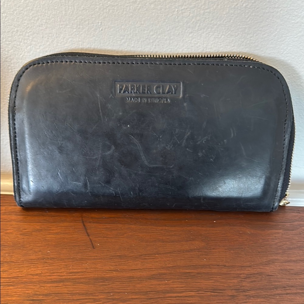Parker Clay Black Leather Wallet